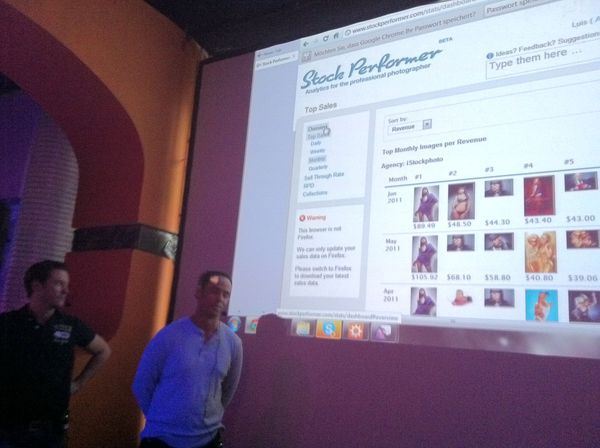 Presentation of Stock Performer at the Hack and Tell Meeting